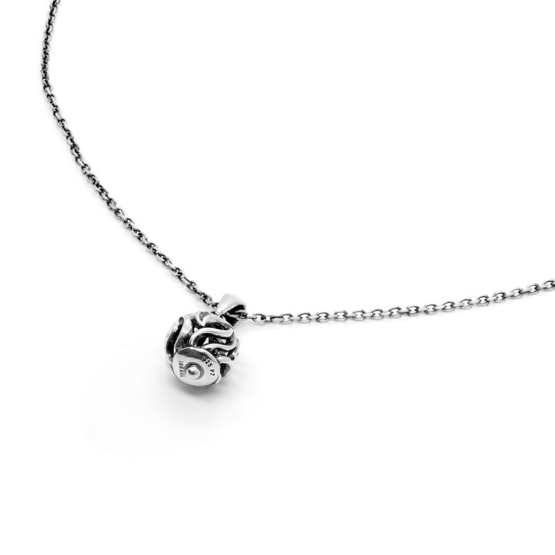 Men's Sterling Silver Filigree Ball Pendant Necklace - Danny Newfeld Collection