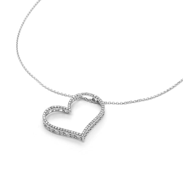 Gemstones Heart Necklace