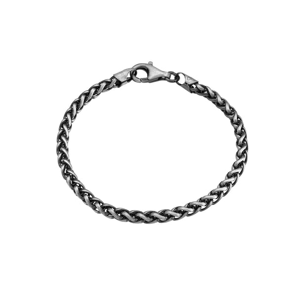 Men's Sterling Silver Braided Chain Link Bracelet - dannynewfeld