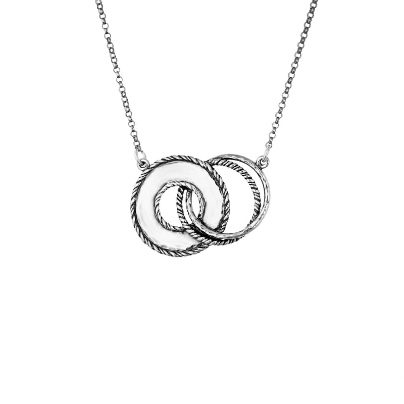 Intertwined Open Circles Necklace