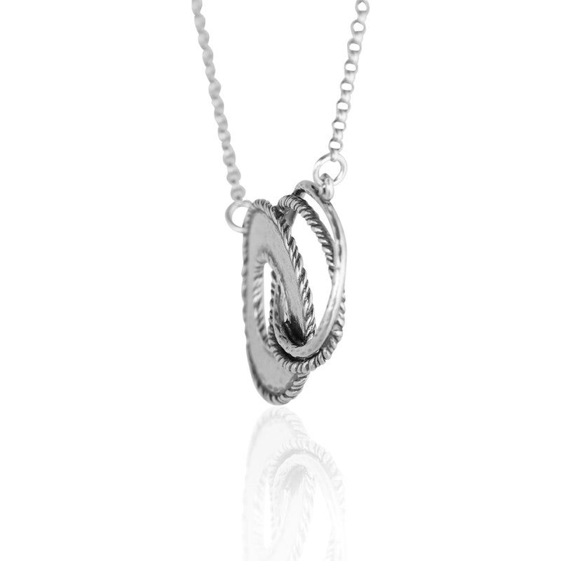 Intertwined Open Circles Necklace