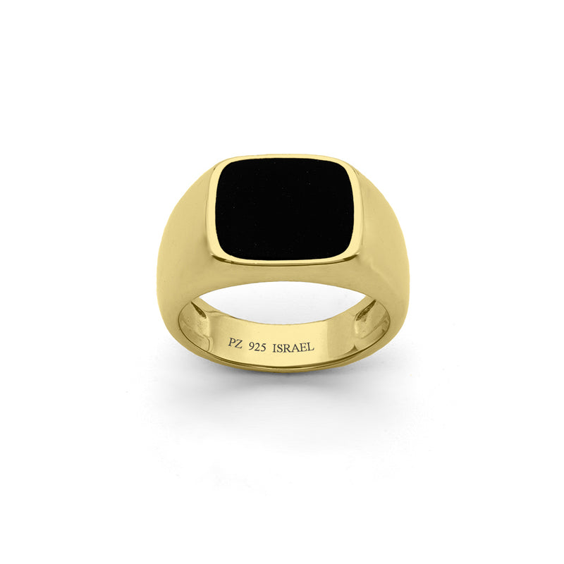 Men's Onyx Signet Ring