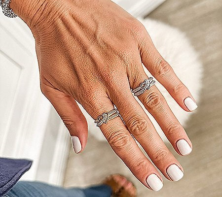 Gemstone Crossover Heart Ring – dannynewfeldjewelry
