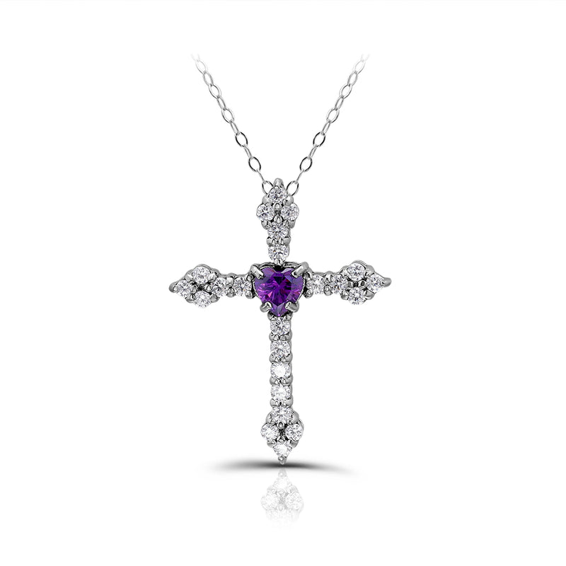 NOVICA Dazzle with Faith Multi-Gemstone Cross Pendant Necklace from India |  GreaterGood