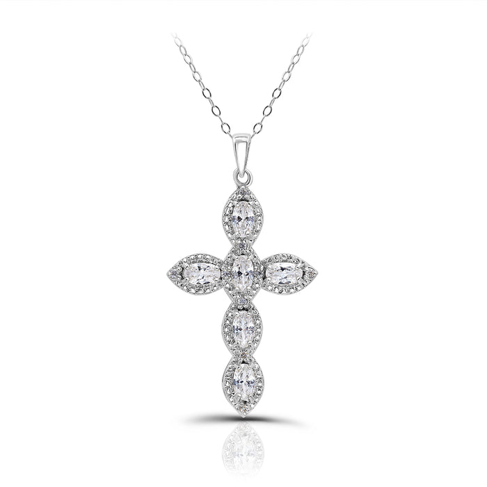 Danny Newfeld Jewelry gemstone cross necklace