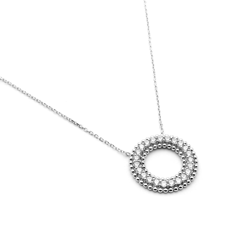 Gemstone Classic Look Karma Necklace 1.10 ct