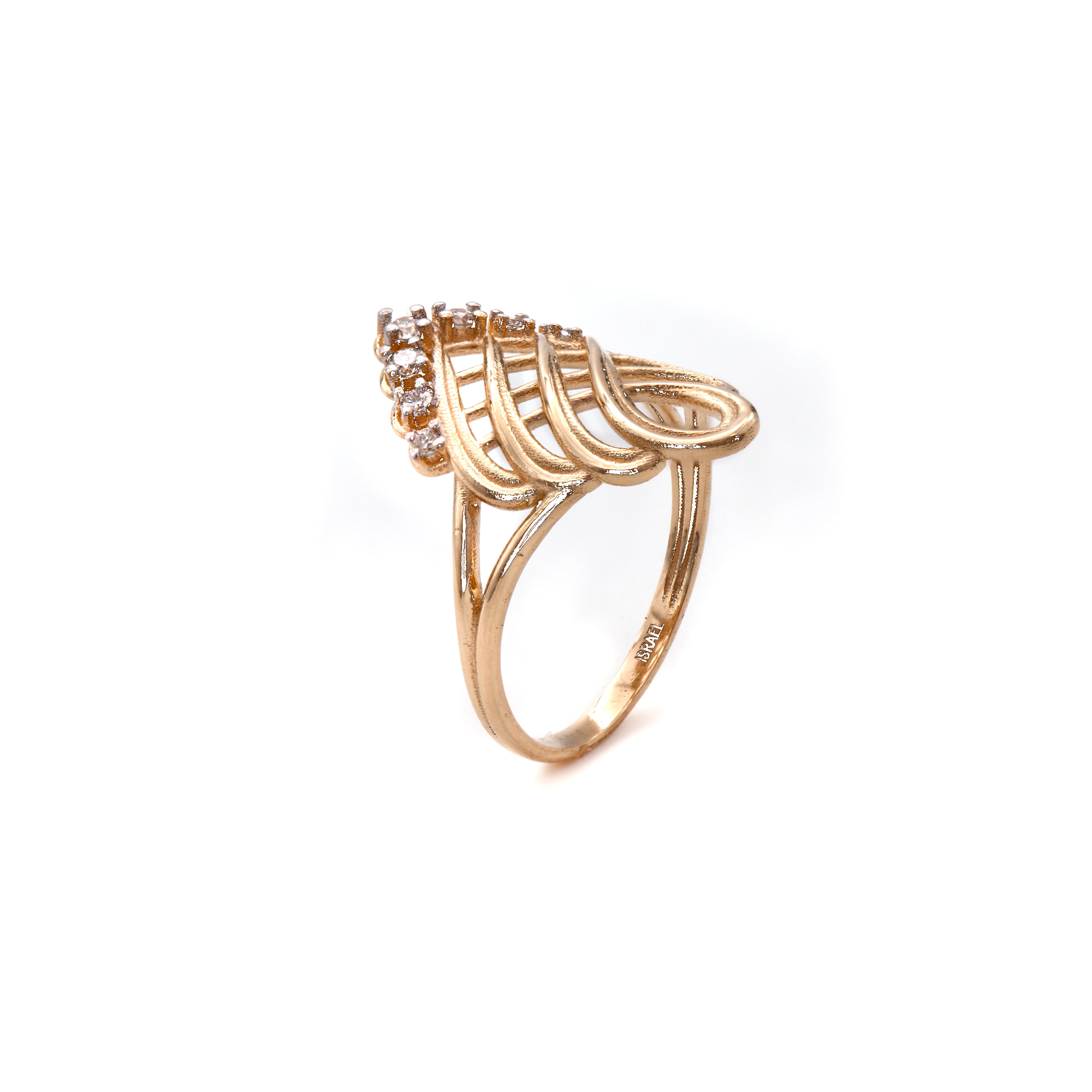 14K Gold Braid Design 0.16 ct Diamond Ring – dannynewfeldjewelry