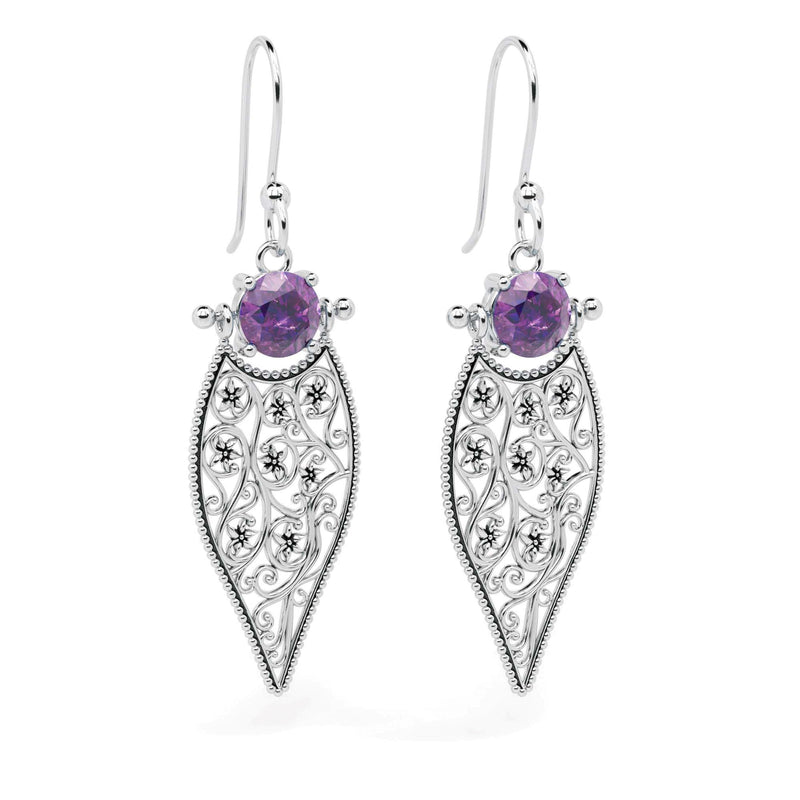 Gemstone Lace Earrings