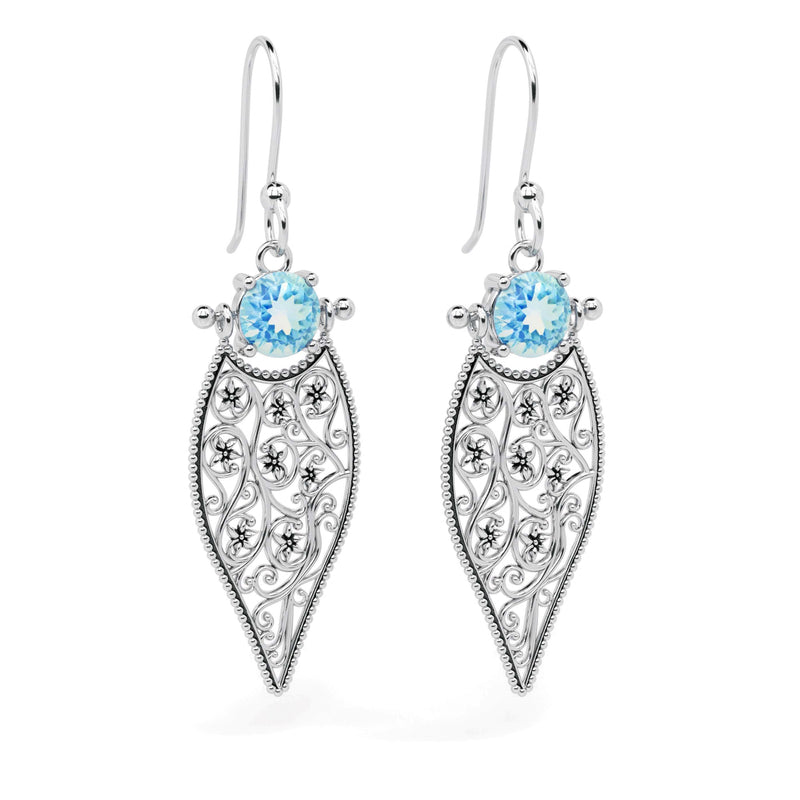Gemstone Lace Earrings