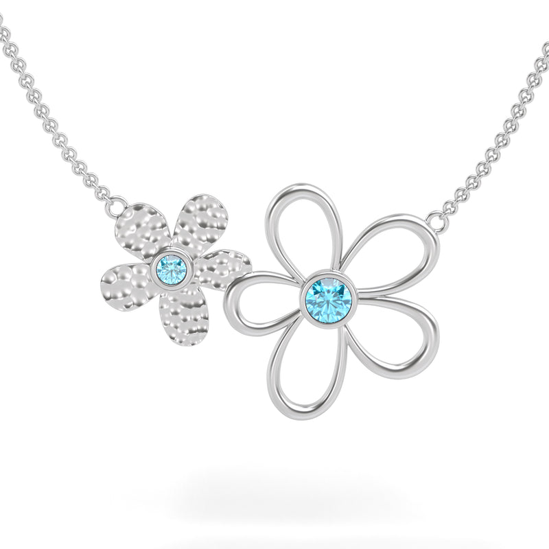 Gemstone Flower Necklace