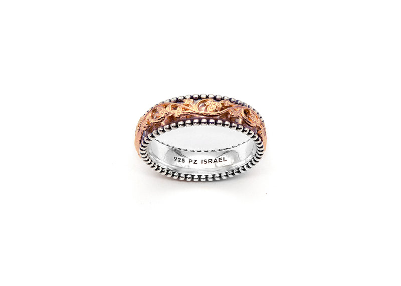 Leaf Lace Spinner Ring