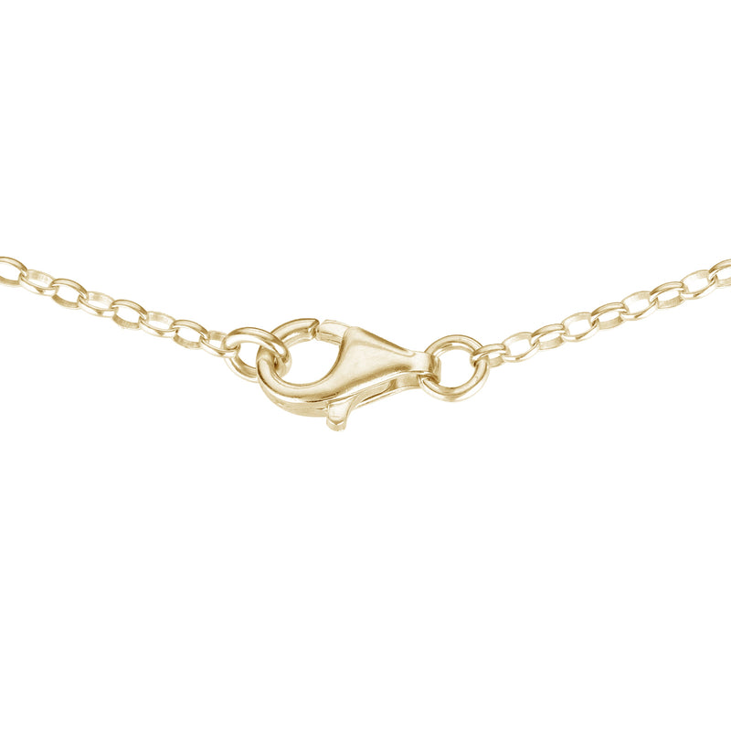 Solid Gold Karma Necklace