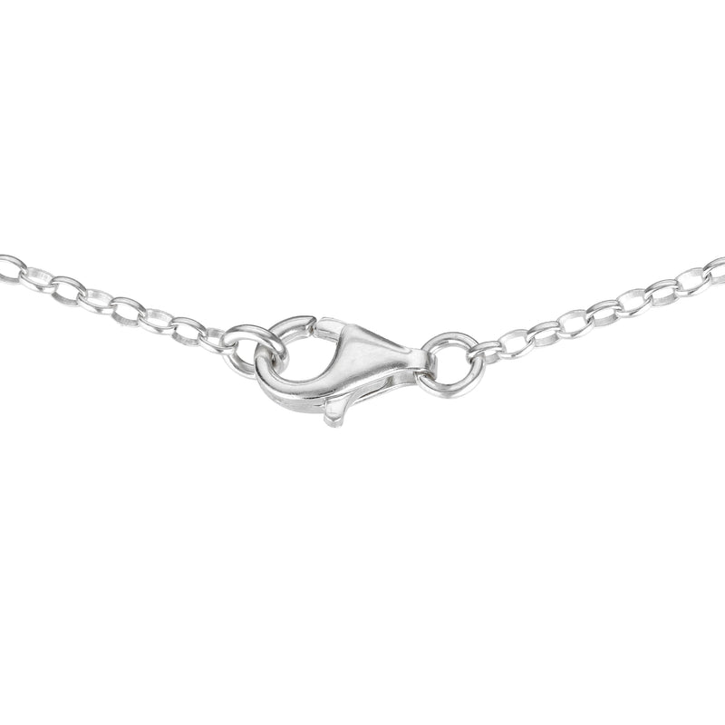 Braided Gemstone Solitaire Pendant Sterling Silver - Danny Newfeld Collection