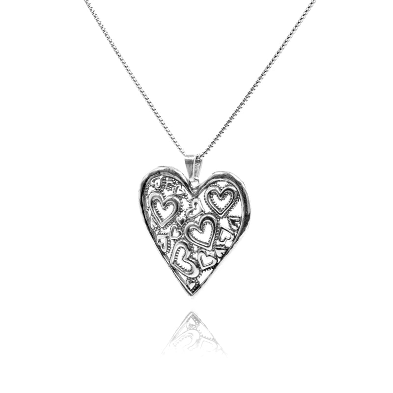 Multi Open Hearts Necklace