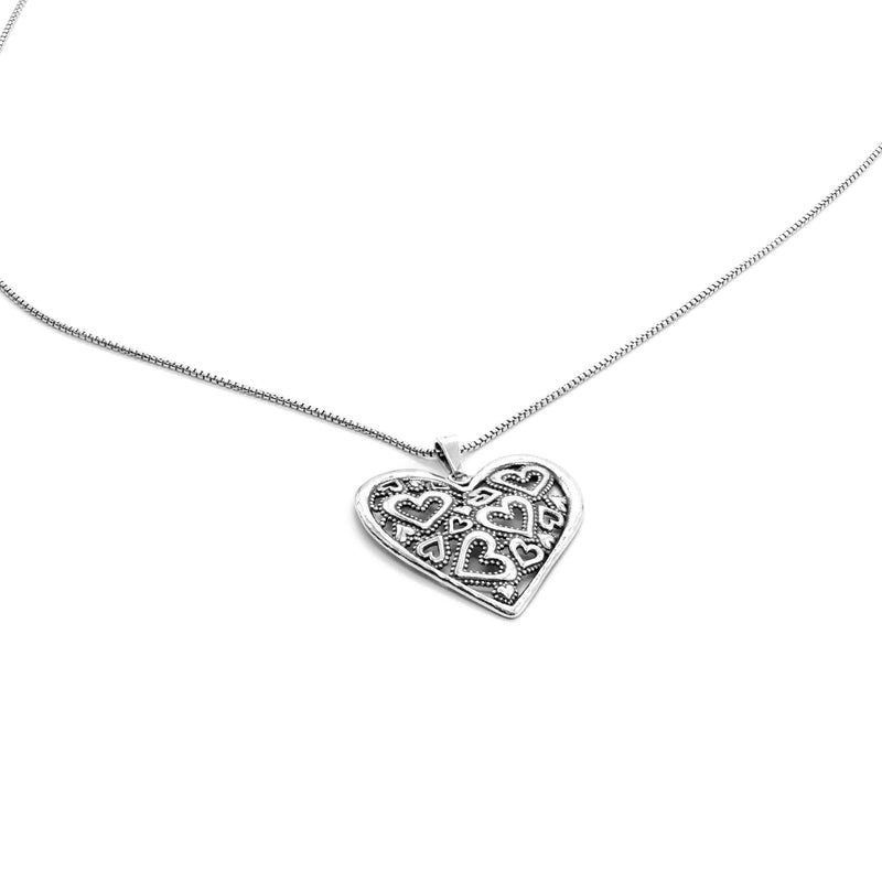 Multi Open Hearts Necklace