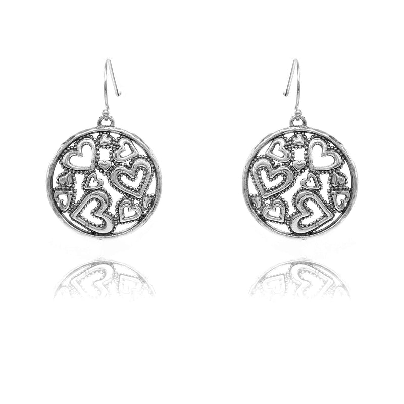 Multi Open Hearts Earrings