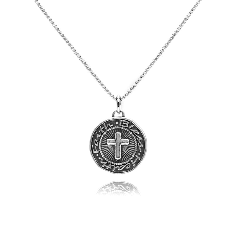 Bless Health and Faith Pendant Necklace