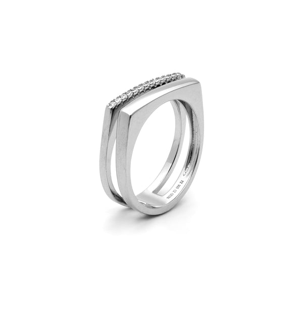 Gemstones Split Ring