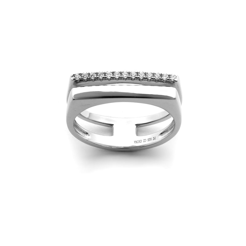 Gemstones Split Ring