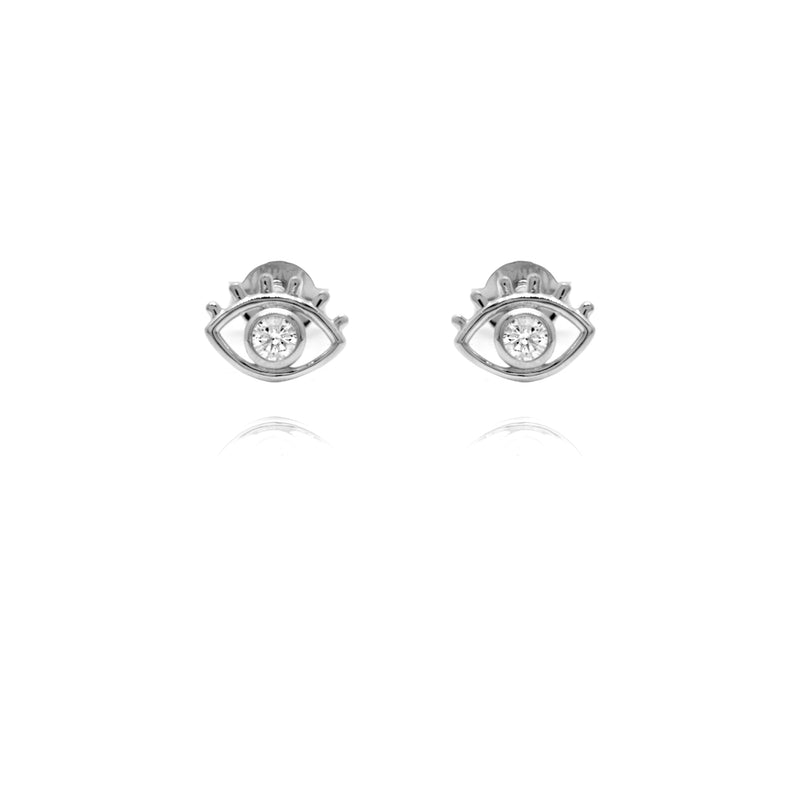 Gemstones Eye Stud Earrings