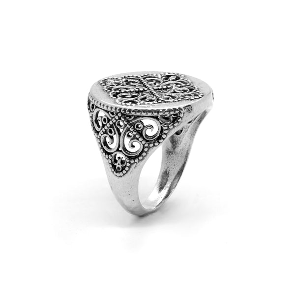 Filigree Signet Ring