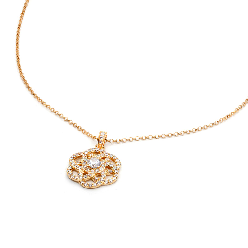 Gemstones Flower Necklace