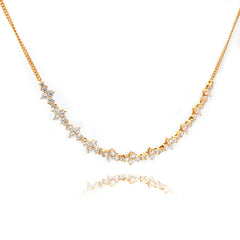 Gemstones Flowers Necklace