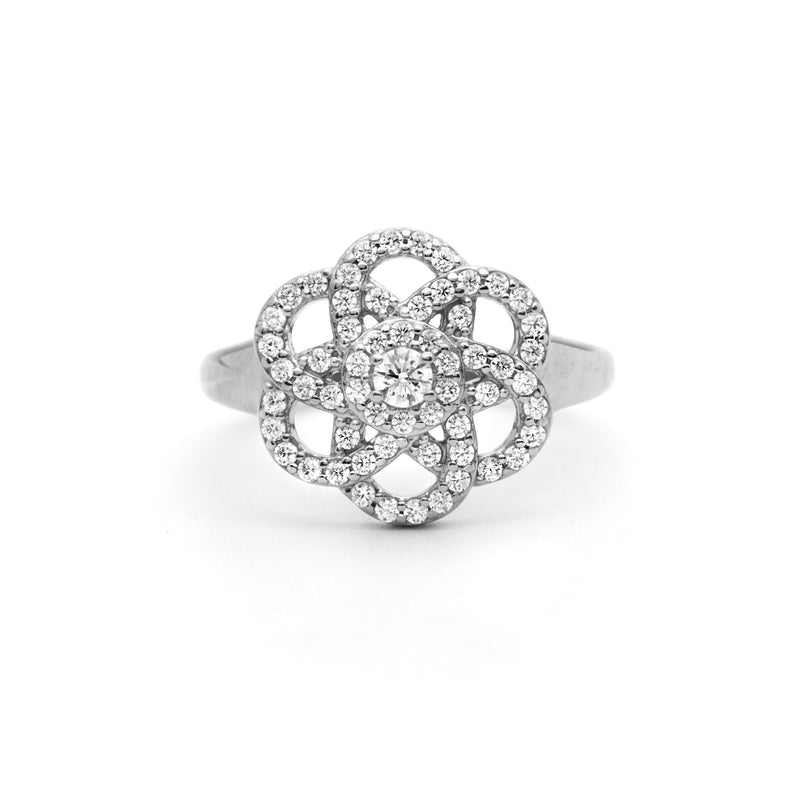 Gemstones Flower Ring