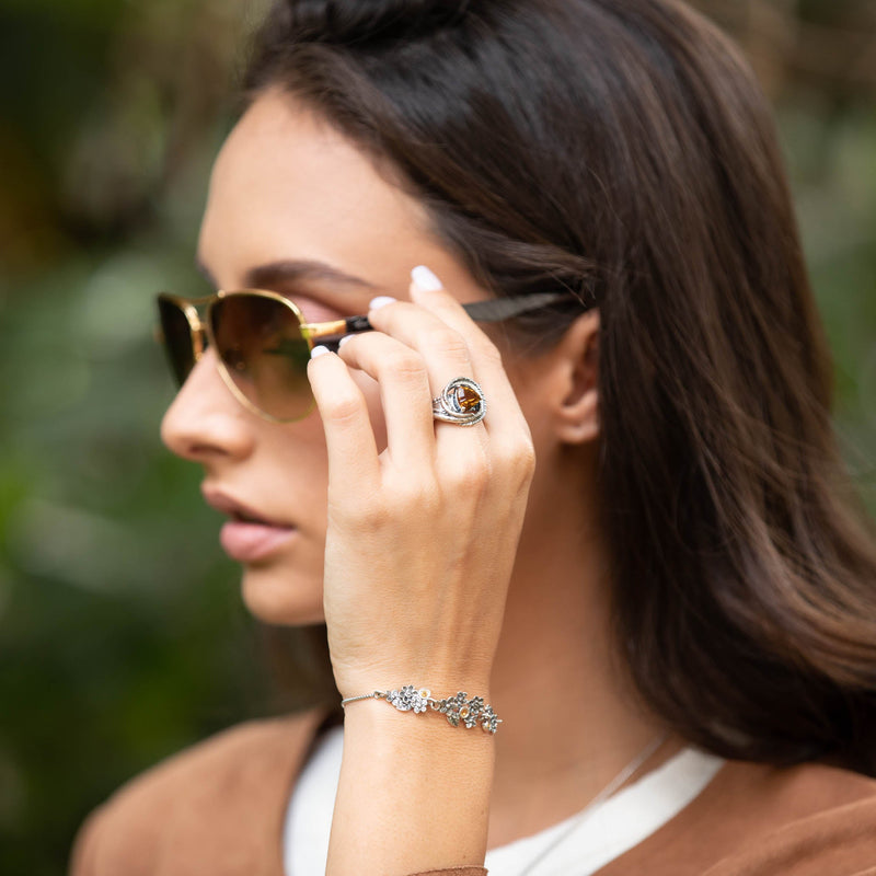 Trillion-Cut Gemstone Ring