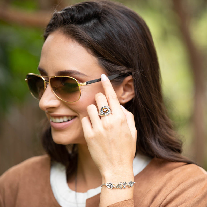 Trillion-Cut Gemstone Ring