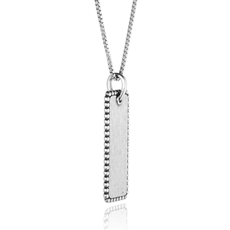 Vertical Personalized Bar Necklace - Danny Newfeld Collection