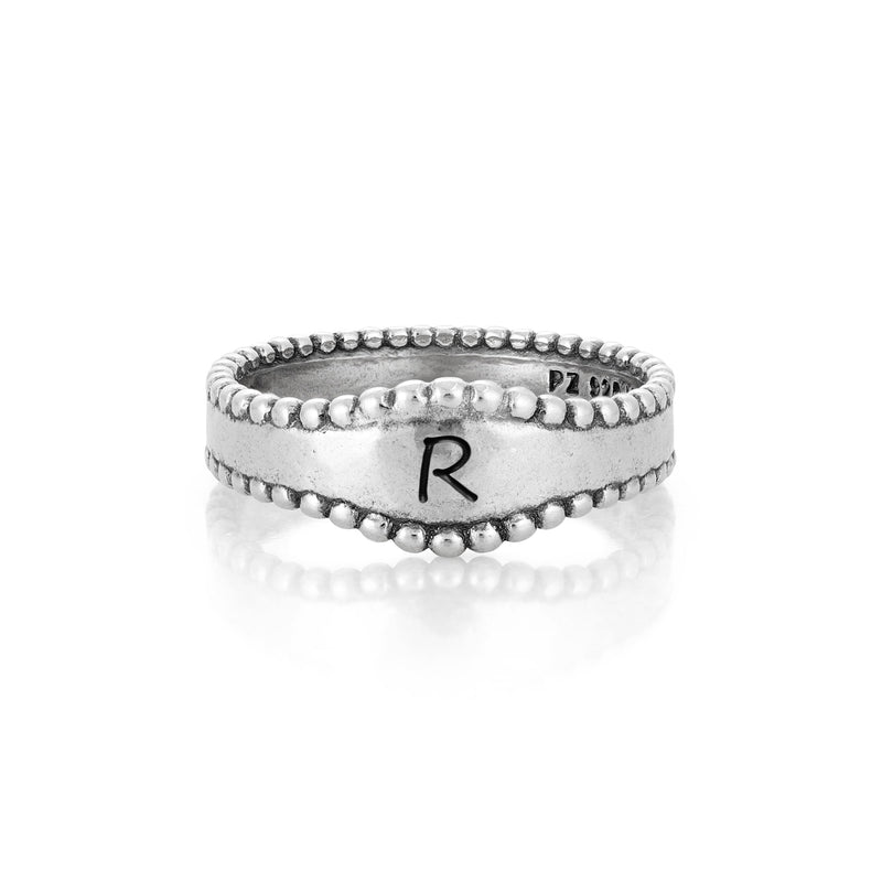Initial Wave Ring Sterling Silver - Danny Newfeld Collection