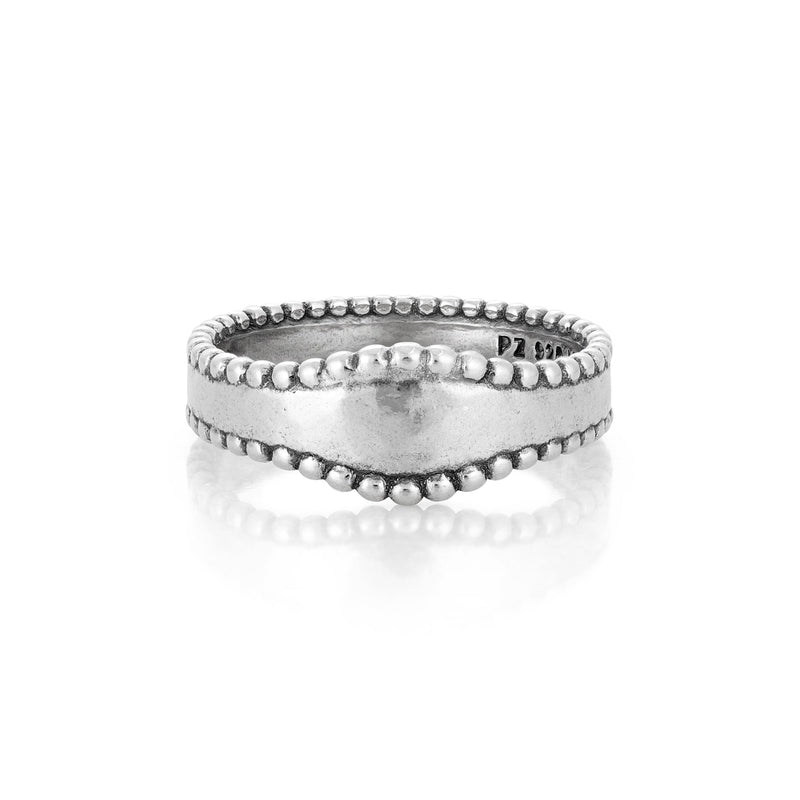 Initial Wave Ring Sterling Silver - Danny Newfeld Collection