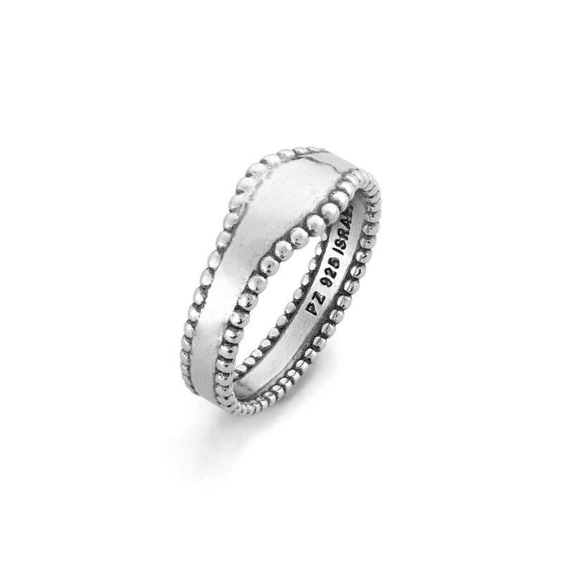 Initial Wave Ring Sterling Silver - Danny Newfeld Collection