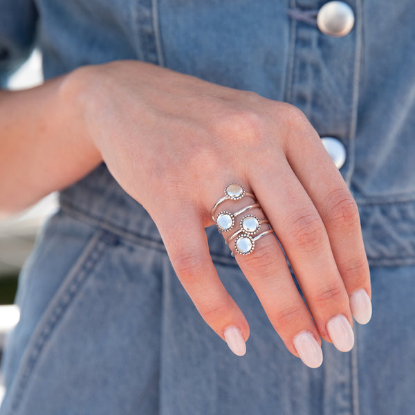 Engravable Initial Stacking Rings