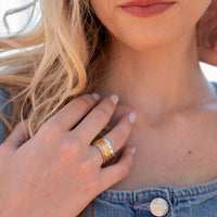 Spinner Ring with Five Spinners