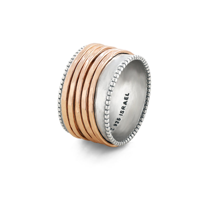 Spinner Ring with Five Spinners
