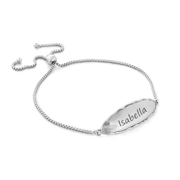 Engravable Plaque Bracelet Sterling Silver - Danny Newfeld Collection