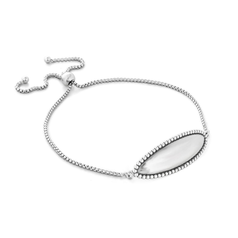 Personalized Plaque Bracelet Sterling Silver - Danny Newfeld Collection