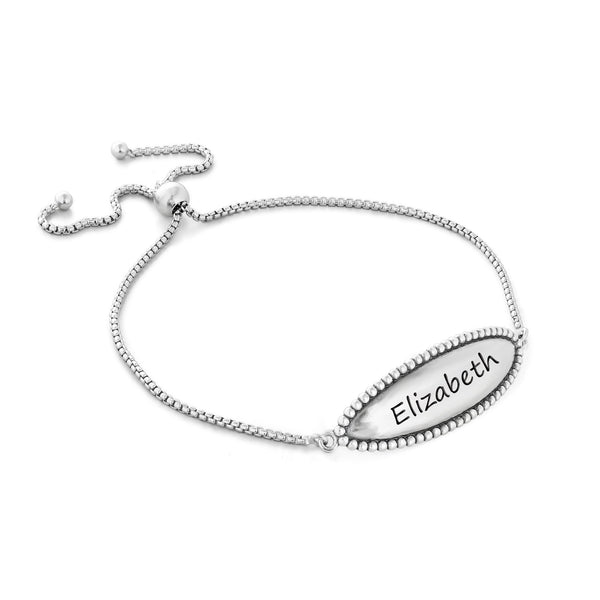 Personalized Plaque Bracelet Sterling Silver - Danny Newfeld Collection