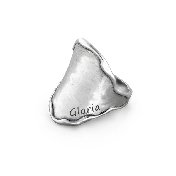 Engravable Saddle Ring Sterling Silver - Danny Newfeld Collection