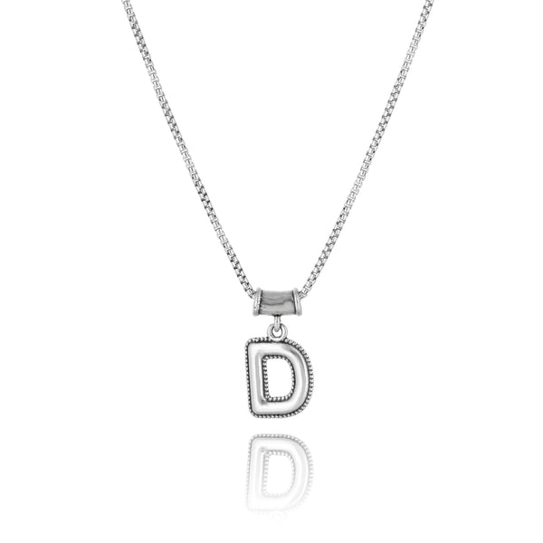 Initial Pendant Necklace Sterling Silver - Danny Newfeld Collection