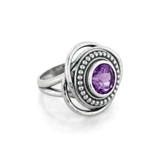 Amethyst Gemstone Ring Sterling Silver - Danny Newfeld Collection