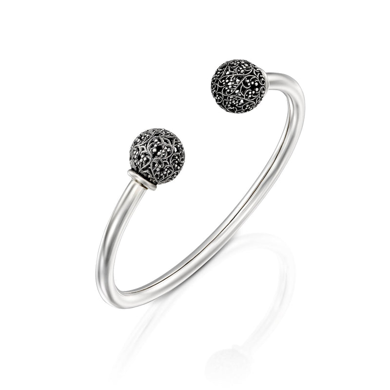 Lace Bead Cuff Sterling Silver - Danny Newfeld Collection