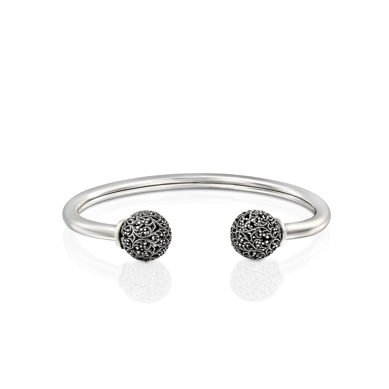 Lace Bead Cuff Sterling Silver - Danny Newfeld Collection
