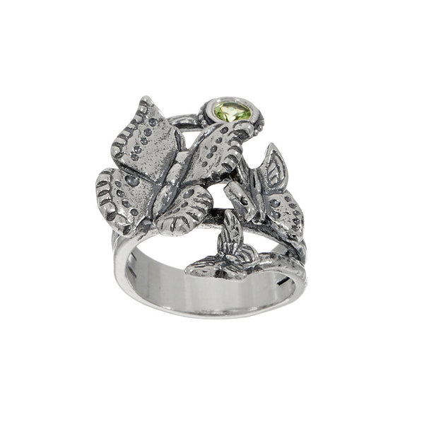 Gemstone Bypass Butterfly Ring Sterling Silver - Danny Newfeld Collection