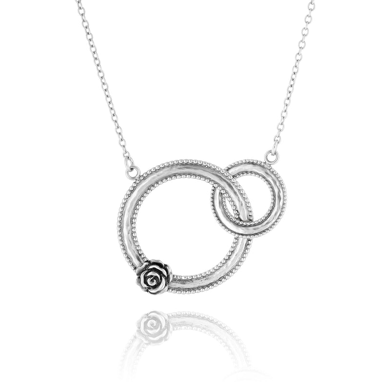 Interlocking Circle Necklace Sterling Silver - Danny Newfeld Collection