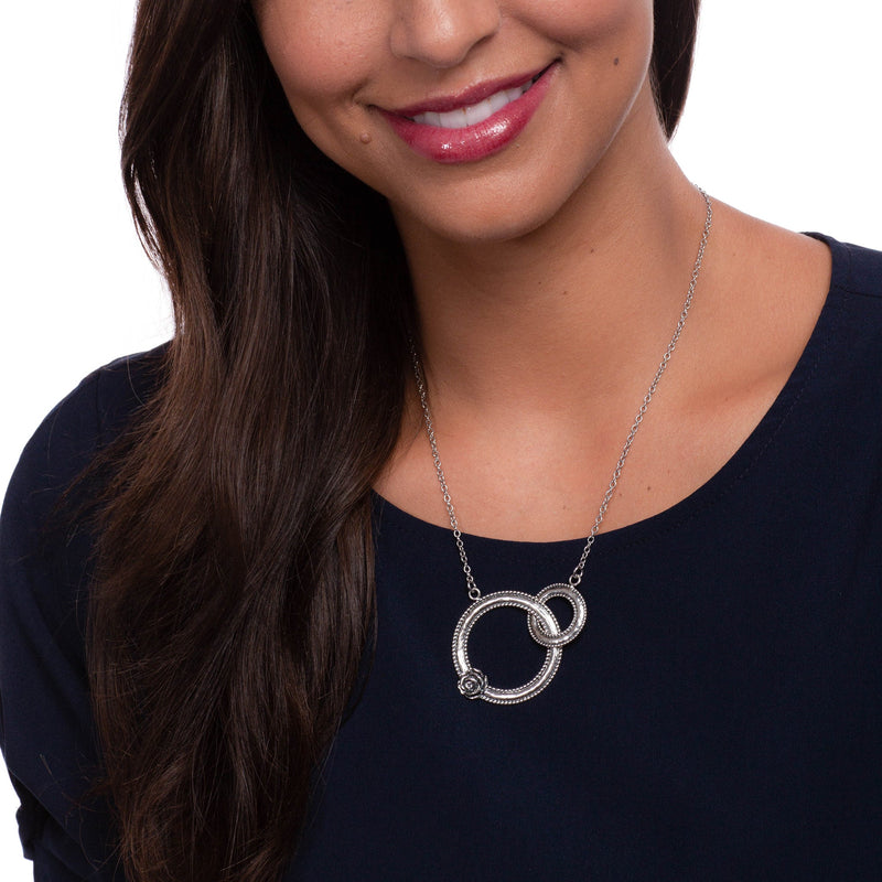 Interlocking Circle Necklace Sterling Silver - Danny Newfeld Collection