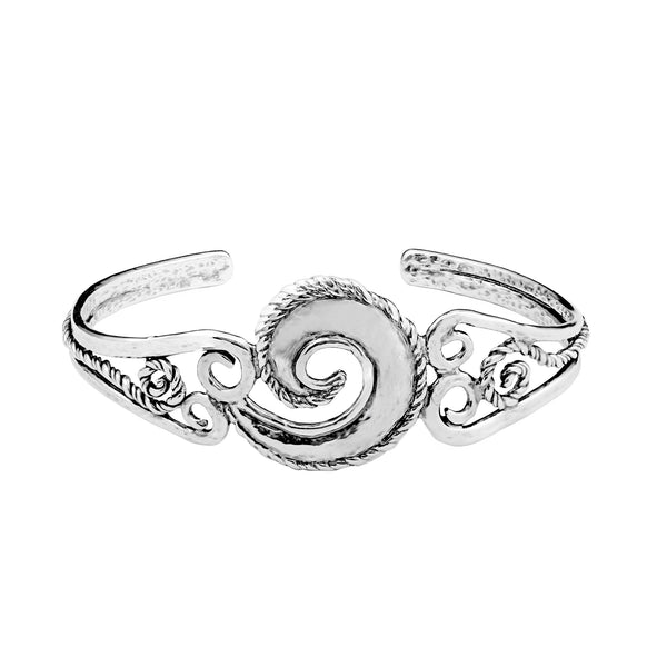 Swirl Design Cuff Bracelet