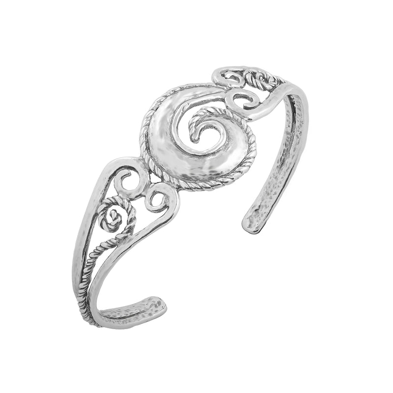 Swirl Design Cuff Bracelet
